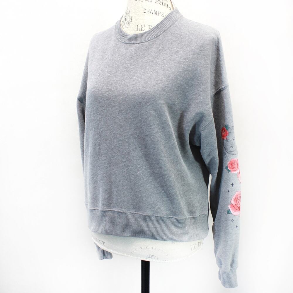 Hollister vintage Y2K tattoo rose celestial sweatshirt top shirt Small